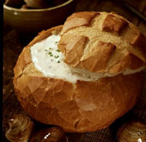 Clam Chowder Bread Bowl at Old Fisherman's Grotto