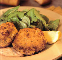 Crab Cakes at Old Fisherman's Grotto